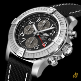 Shop Breitling Avenger B01 Chronograph GMT Black Dial Black Nylon Strap Watch for Men - A24315101B1X1 in USA
