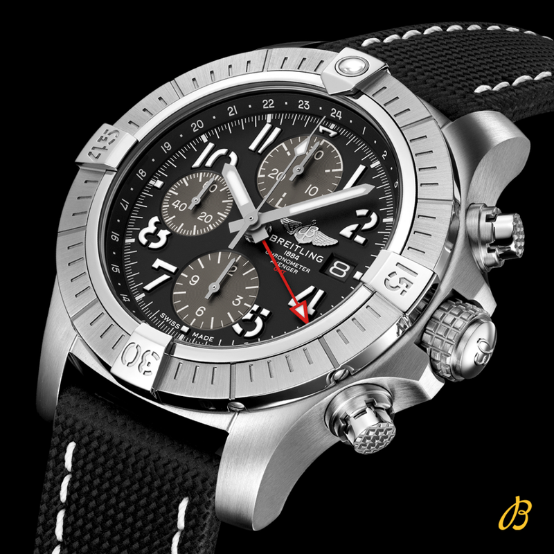 Shop Breitling Avenger B01 Chronograph GMT Black Dial Black Nylon Strap Watch for Men - A24315101B1X1 in USA
