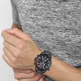 Shop Hugo Boss Globetrotter Black Dial Black Steel Strap Watch for Men - 1513825 in USA
