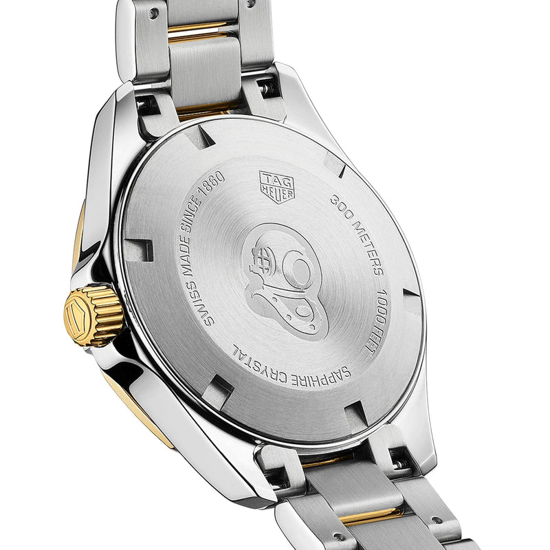 Shop Tag Heuer Aquaracer Mother of Pearl Dial Two Tone Steel Strap Watch for Women - WBD1320.BB0320 in USA