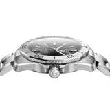 Tag Heuer Aquaracer Professional 200 Solargraph Quartz Black Dial Silver Steel Strap Watch for Men - WBP1114.BA0000 Buy Now By Tag Heuer