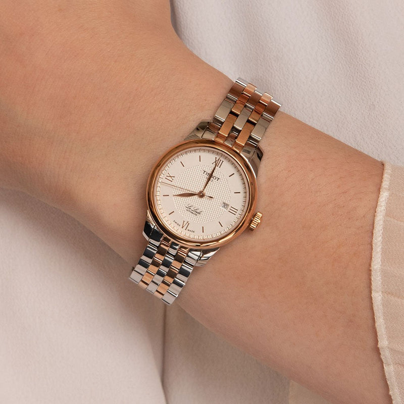 Tissot T Classic Le Locle Automatic Silver Dial Two Tone Steel Strap Watch For Women - T006.207.22.038.00 Buy Now By Tissot