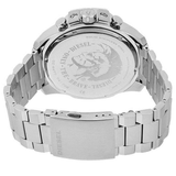 Diesel Mega Chief Chronograph White Dial Silver Steel Strap Watch For Men - DZ4477 Buy Now By Diesel
