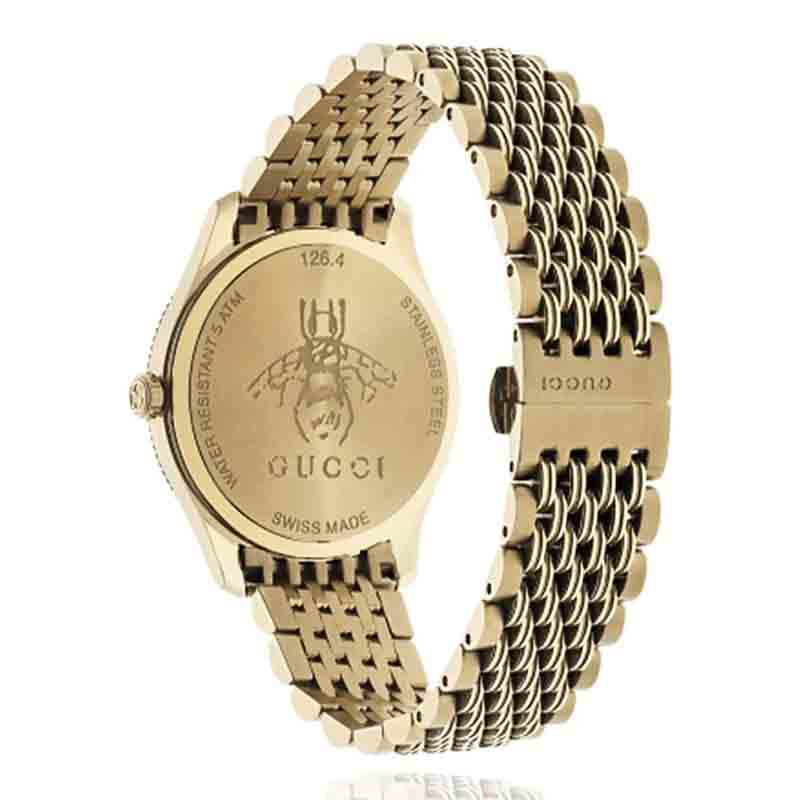 Gucci G Timeless Quartz Silver Dial Gold Steel Strap Watch For Women - YA1264155 Buy Now By Gucci