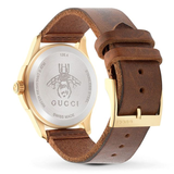 Gucci G Timeless Quartz Two Tone Dial Brown Leather Strap Watch For Men - YA126451B Buy Now By Gucci