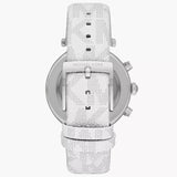 Michael Kors Parker Chronograph White Dial White Leather Strap Watch For Women - MK7226 Buy Now By Michael Kors