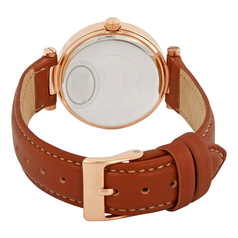 Guess Park Avenue Blue Dial Brown Leather Strap Watch for Women - W0838L2 Buy Now By Guess