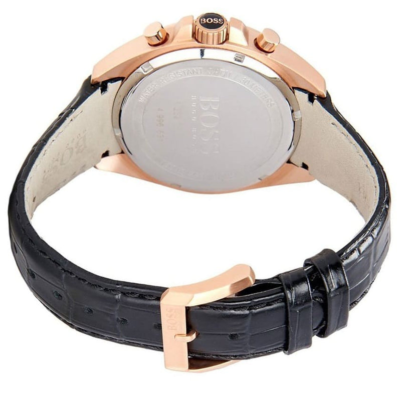 Hugo Boss Driver Black Dial Black Leather Strap Watch for Men - 1513092 Buy Now By Hugo Boss