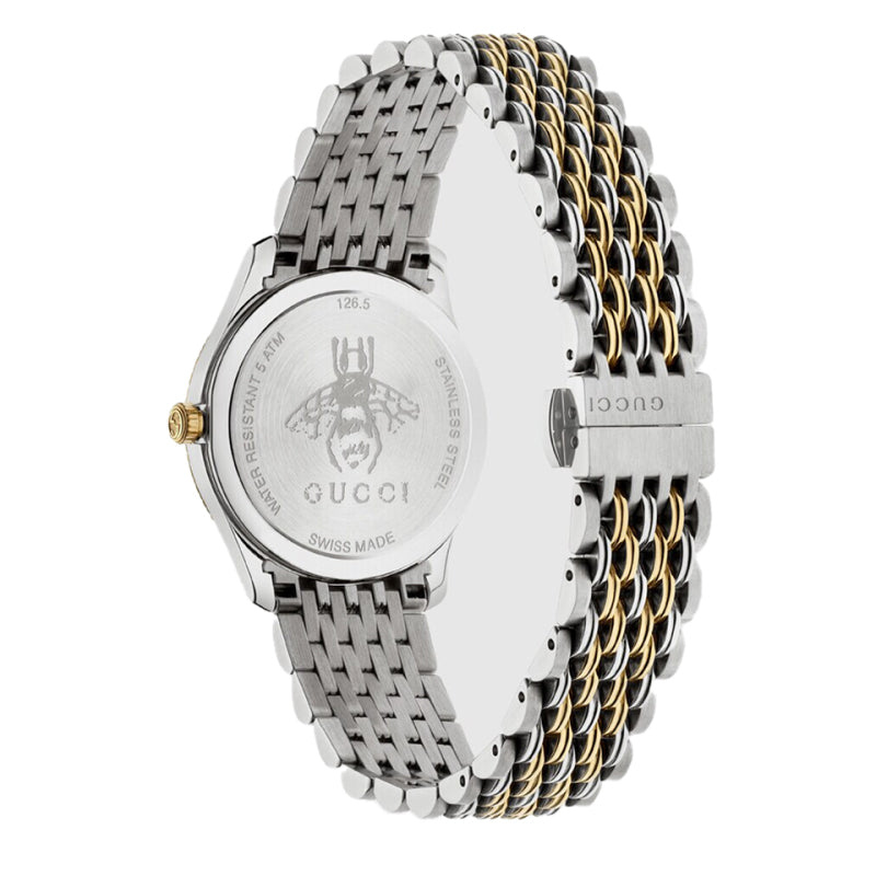 Gucci G Timeless Quartz Blue Dial Two Tone Steel Strap Watch For Women - YA1265029 Buy Now By Gucci