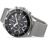 Shop Hugo Boss Ocean Edition Black Dial Silver Mesh Bracelet Watch for Men - 1513701 in USA
