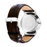 Daniel Wellington Dapper York Quartz White Dial Dark Brown Leather Strap Watch For Women - DW00100097 Buy Now By Daniel Wellington