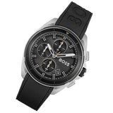 Hugo Boss Volane Grey Dial Black Silicone Strap Watch for Men - 1513953 Buy Now By Hugo Boss