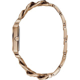 Shop Guess Vanity Rose Gold Dial Rose Gold Steel Strap Watch for Women - W1029L3 in USA