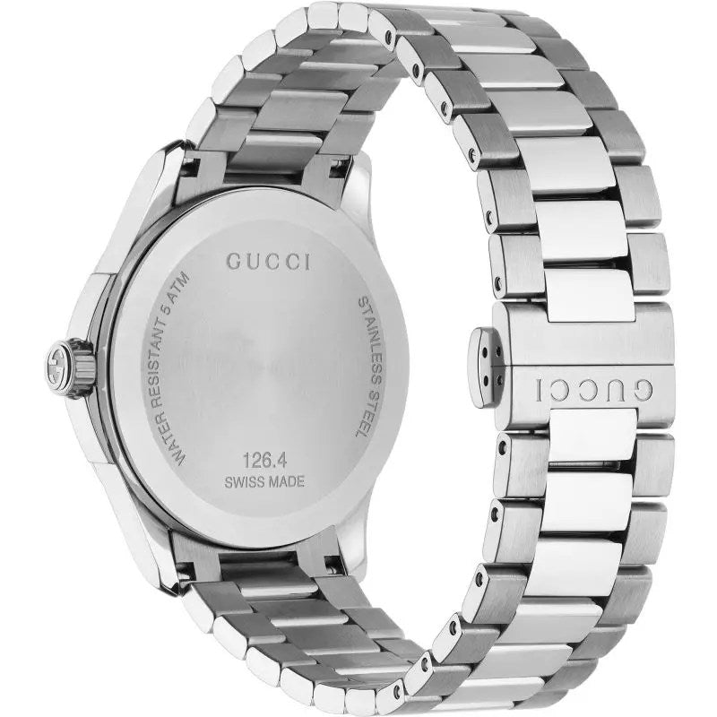 Gucci G Timeless Quartz Silver Dial Silver Steel Strap Watch For Women - YA126459 Buy Now By Gucci