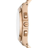 Michael Kors Lennox Chronograph Black Dial Rose Gold Steel Strap Watch For Men - MK9119 Buy Now By Michael Kors