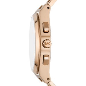 Michael Kors Lennox Chronograph Black Dial Rose Gold Steel Strap Watch For Men - MK9119 Buy Now By Michael Kors