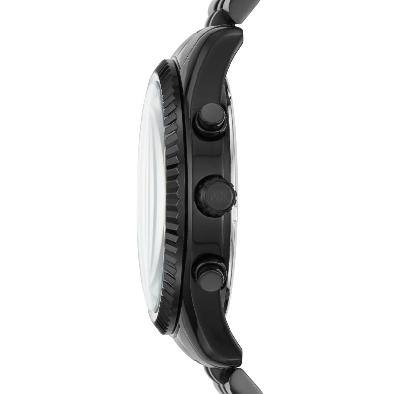 Michael Kors Lexington Chronograph Black Dial Black Steel Strap Watch For Men - MK8591 Buy Now By Michael Kors