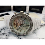 Emporio Armani Ceramica Chronograph White Dial White Ceramic Strap Watch For Women - AR1456 Buy Now By Emporio Armani