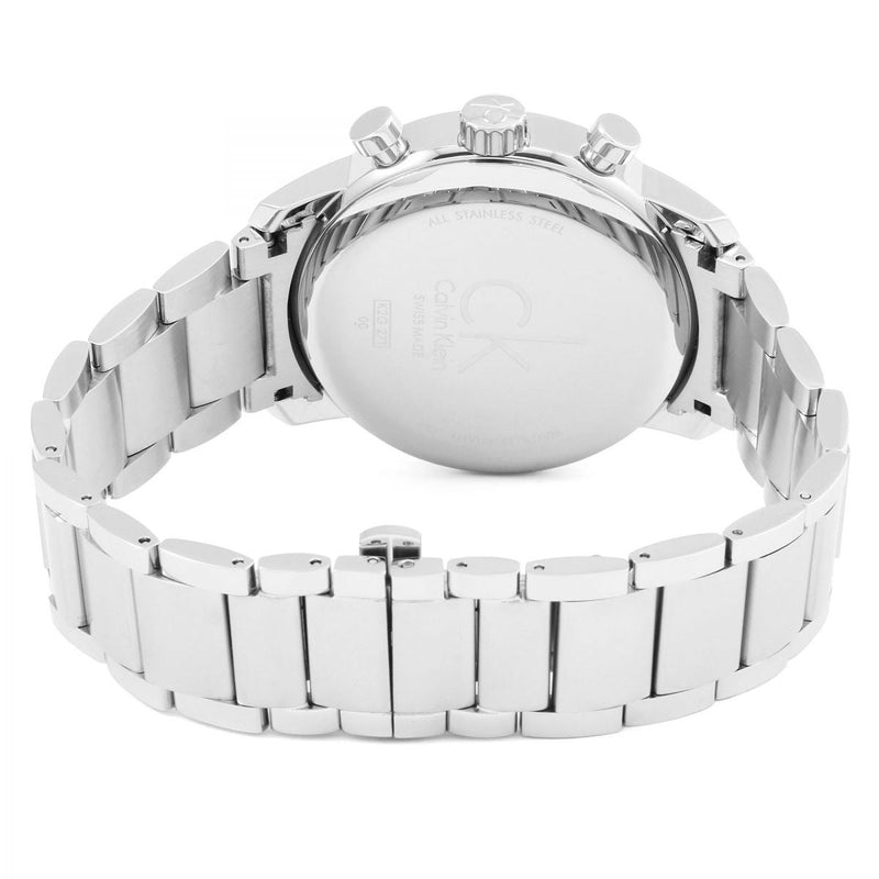 Shop Calvin Klein City Chronograph Blue Dial Silver Steel Strap Watch for Men - K2G2714N in USA