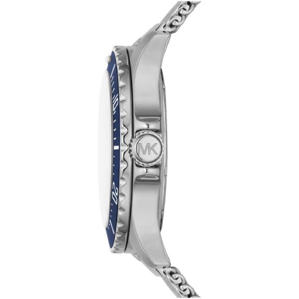 Michael Kors Everest Quartz Blue Dial Silver Mesh Bracelet Watch For Men - MK9082 Buy Now By Michael Kors