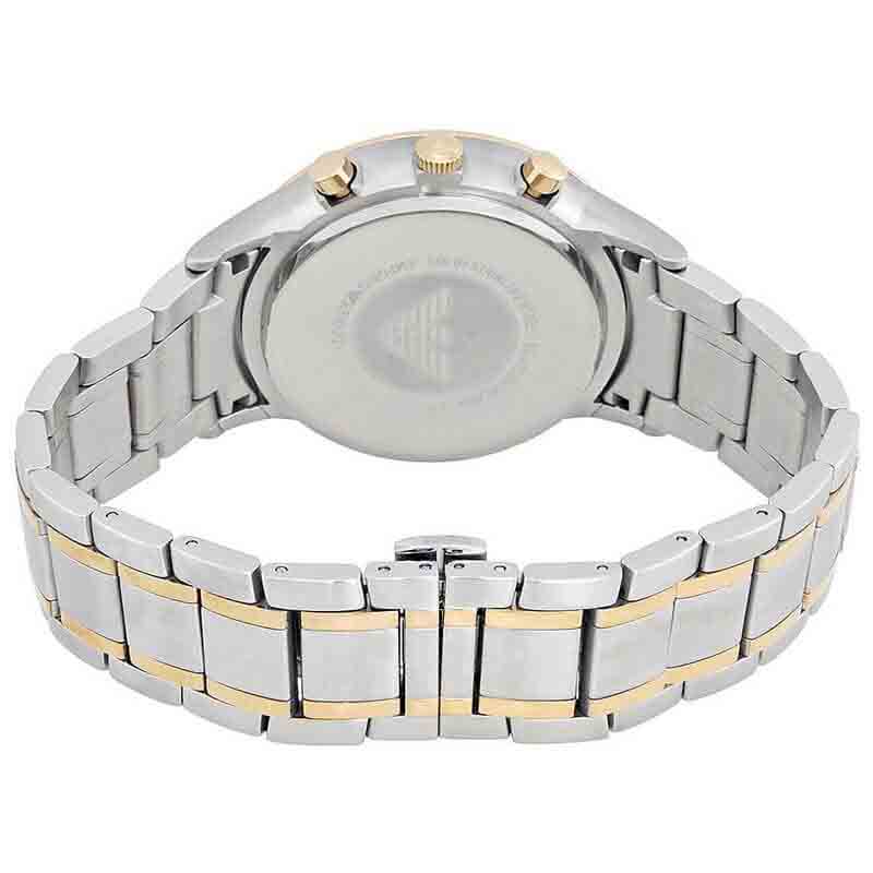 Emporio Armani Renato Chronograph Quartz Silver Dial Two Tone Steel Strap Watch For Men - AR11076 Buy Now By Emporio Armani