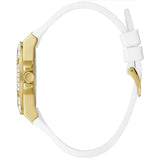 Shop Guess Venus Diamonds White Dial White Rubber Strap Watch for Women - GW0118L5 in USA