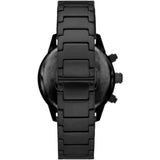 Emporio Armani Mario Chronograph Green Dial Black Steel Strap Watch For Men - AR11472 Buy Now By Emporio Armani
