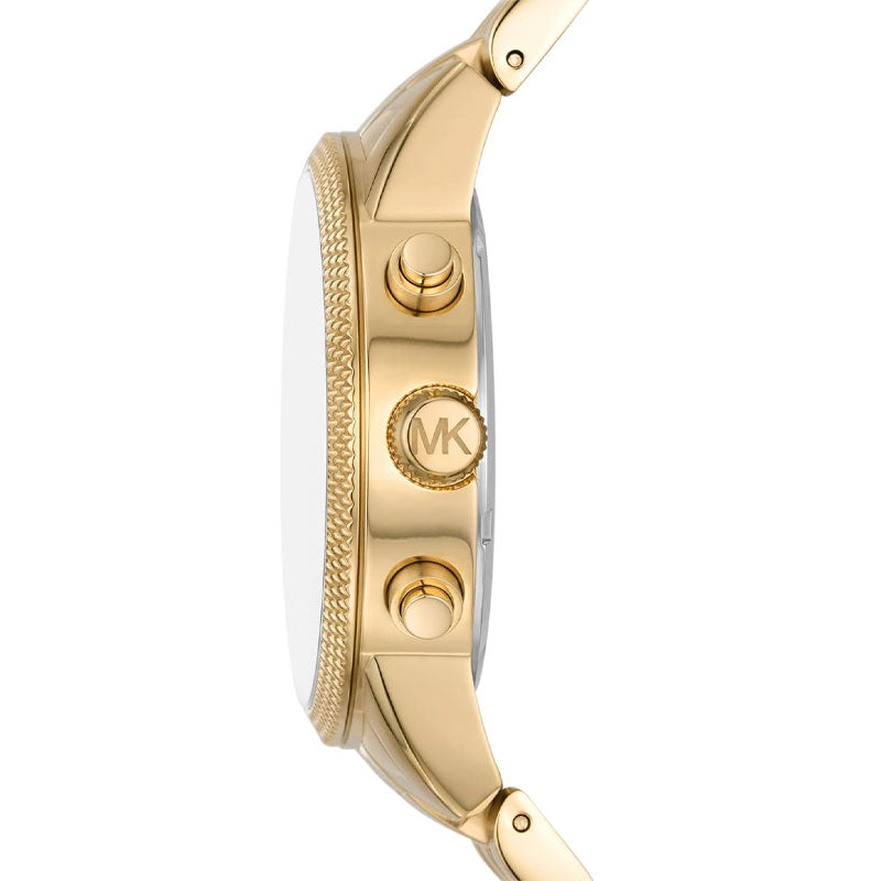 Michael Kors Hutton Chronograph Gold Dial Gold Steel Strap Watch For Men - MK8953 Buy Now By Michael Kors