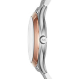Fossil Jacqueline White Dial Two Tone Steel Strap Watch for Women - ES3844 Buy Now By Fossil