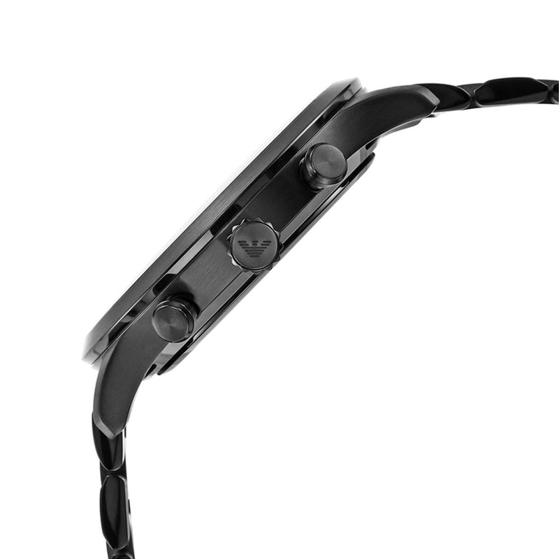 Emporio Armani Giovanni Chronograph Black Dial Black Steel Strap Watch For Men - AR11349 Buy Now By Emporio Armani