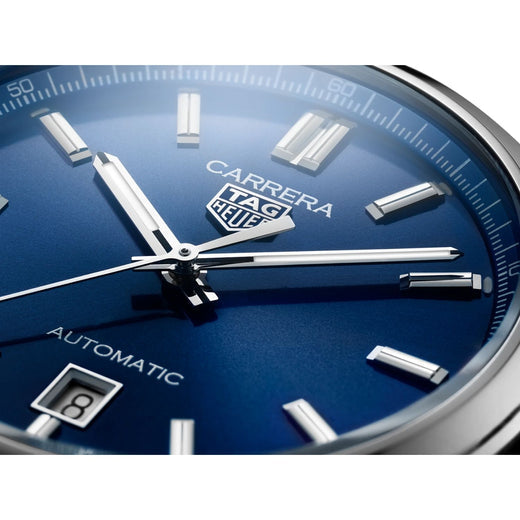 Tag Heuer Carrera Date Blue Dial Blue Leather Strap Watch for Men - WBN2112.FC6504 Buy Now By Tag Heuer