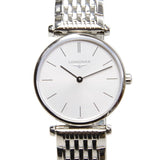 Shop Longines La Grande Classique De Longines Silver Dial Silver Mesh Bracelet Watch for Women - L4.209.4.72.6 in USA