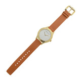 Shop Marc Jacobs Blade White Dial Brown Leather Strap Watch for Women - MBM1218 in USA