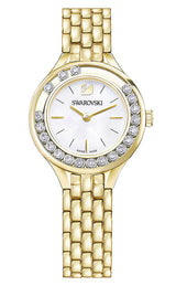 Swarovski Lovely Crystals White Dial Gold Steel Strap Watch for Women - 5242895 Buy Now By Swarovski
