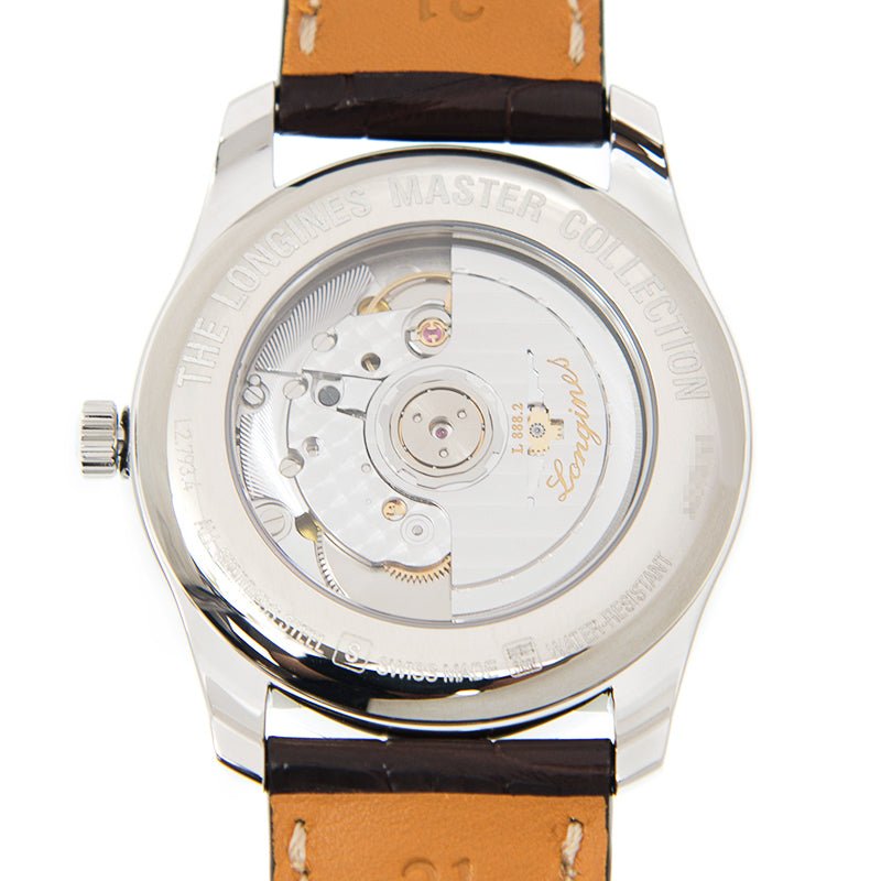 Longines Master Collection Automatic 40mm White Dial Brown Leather Strap Watch for Men - L2.793.4.77.3 Buy Now By Longines