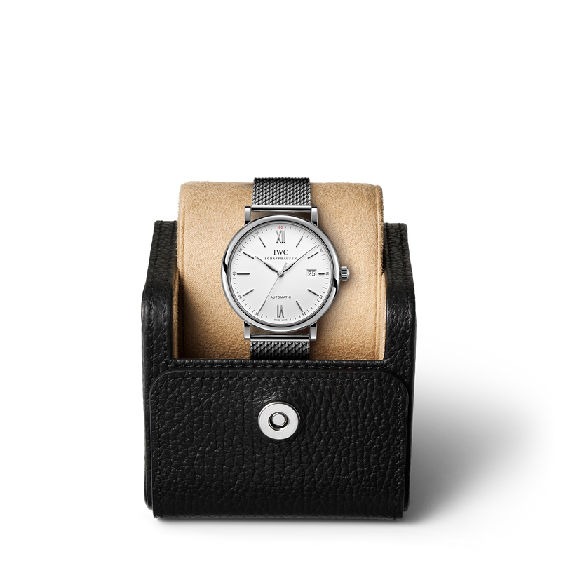 IWC Portofino Automatic White Dial Silver Mesh Bracelet Watch for Men - IW356505