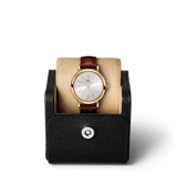 Shop IWC Portofino Automatic Silver Dial Red Leather Strap Watch for Women - IW357401 in USA