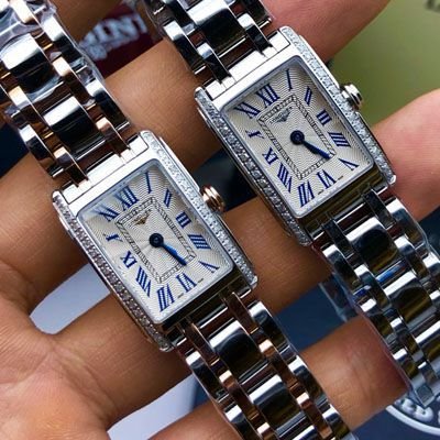 Shop Longines Dolcevita Diamonds Silver Dial Silver Steel Strap Watch for Women - L5.258.0.71.6 in USA