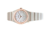 Omega Constellation Quartz Diamonds Mother of Pearl Dial Two Tone Steel Strap Watch for Women - 131.25.25.60.55.001