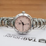 Tag Heuer Link Diamonds Pink Dial Silver Steel Strap Watch for Women - WAT1415.BA0954 Buy Now By Tag Heuer