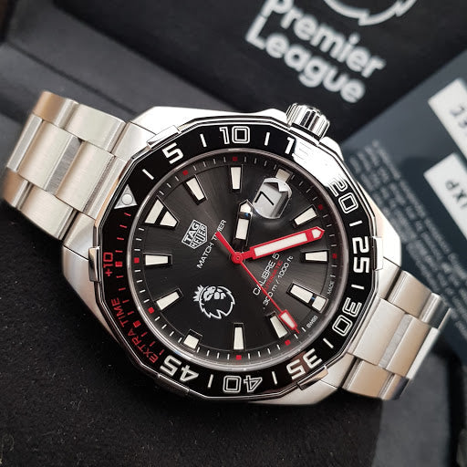 Tag Heuer Aquaracer Calibre 5 Premiere League Edition Black Dial Silver Stainless Steel Watch for Men - WAY201D.BA0927 Buy Now By Tag Heuer