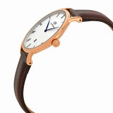 Daniel Wellington Dapper York White Dial Brown Leather Strap Watch For Men - DW00100085 Buy Now By Daniel Wellington