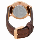 Daniel Wellington Dapper York White Dial Brown Leather Strap Watch For Men - DW00100085 Buy Now By Daniel Wellington