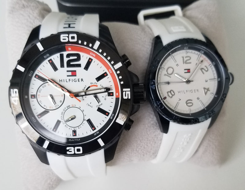 Tommy Hilfiger Nolan Multi Function White Dial White Rubber Strap Watch for Men - 1791146 Buy Now By Tommy Hilfiger