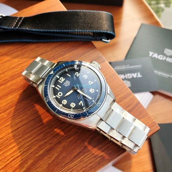 Tag Heuer Autavia Automatic Blue Dial Silver Steel Strap Watch for Men - WBE5116.EB0173 Buy Now By Tag Heuer