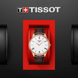 Tissot Tradition 5.5 White Dial Brown Leather Strap Watch for Men - T063.409.36.018.00 Buy Now By Tissot