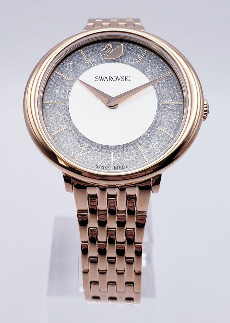 Swarovski Crystalline Chic Analog Silver Dial Rose Gold Steel Strap Watch for Women - 5544590 Buy Now By Swarovski