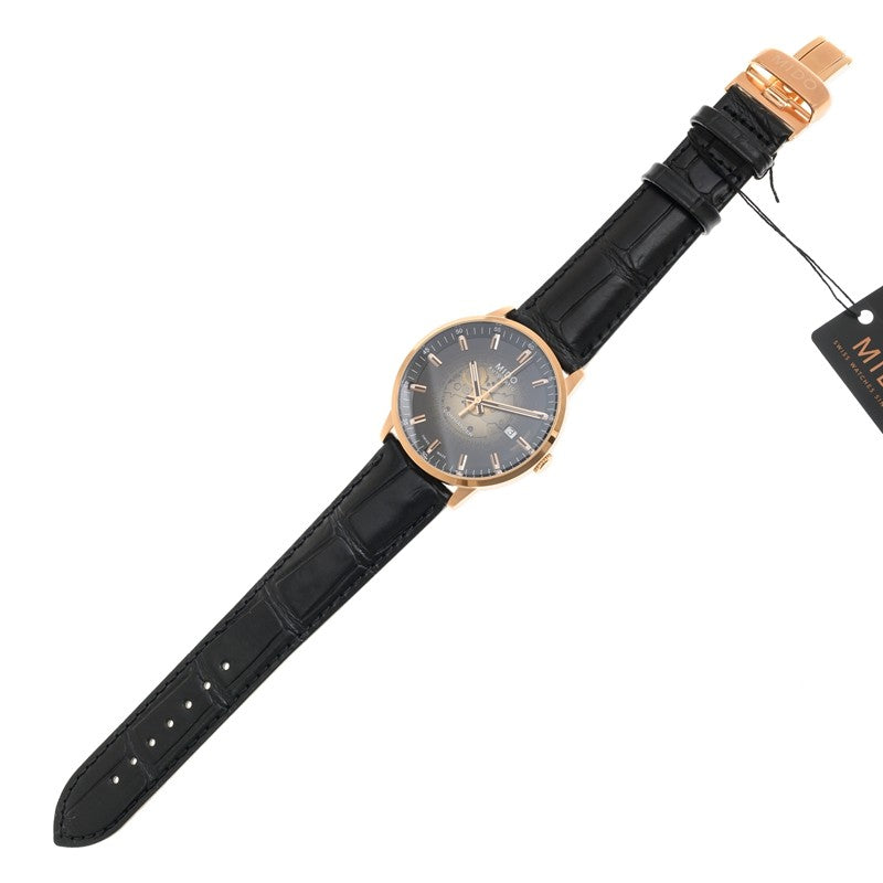 Mido Commander Automatic Black Dial Black Leather Strap Watch For Men - M021.407.36.411.00 Buy Now By Mido