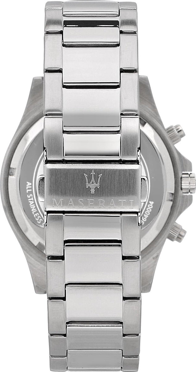 Maserati SFIDA Chronograph Black Dial Silver Steel Strap Watch For Men - R8873640004 Buy Now By Maserati