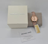 Michael Kors Jaycie Quartz Rose Gold Dial Pink Leather Strap Watch for Women - MK2879